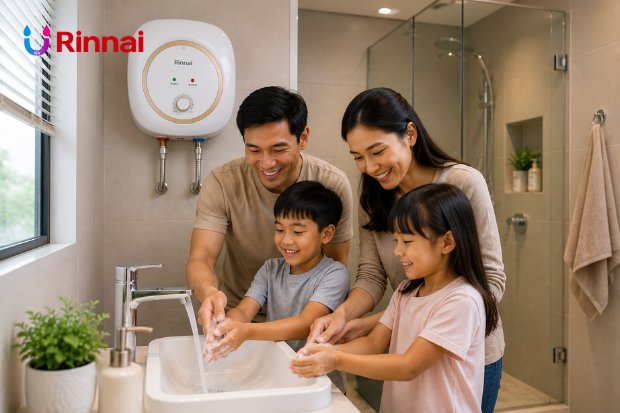 Water heater terbaik dan aman mendukung kebutuhan air hangat keluarga di rumah
